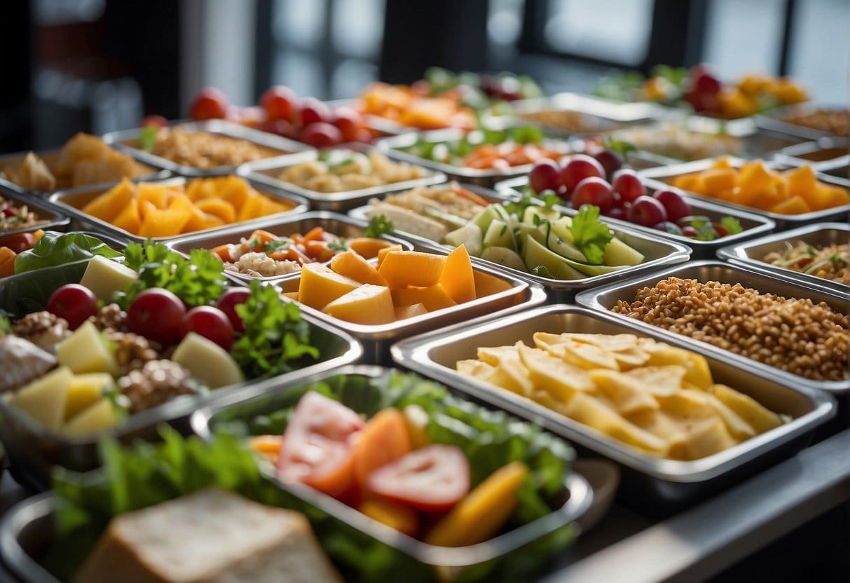 A table filled with an assortment of fresh and colorful lunch options, showcasing the flexibility and variety of the best lunch catering in Copenhagen