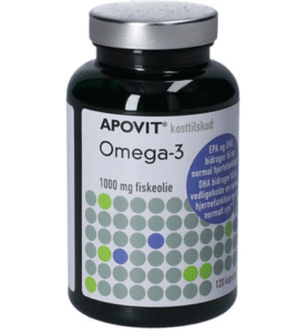 APOVIT® Omega-3 er rangeret som nummer 7 på BedreEndBedst.dk's liste over de bedste fiskeolie/omega-3 i test