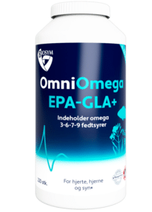 Biosym OmniOmega® EPA-GLA+ er rangeret som nummer 12 på BedreEndBedst.dk's liste over de bedste fiskeolie/omega-3 i test