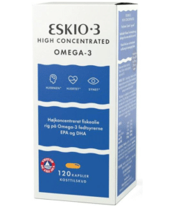 ESKIO-3 High Concentrated Omega-3 er rangeret som nummer 4 på BedreEndBedst.dk's liste over de bedste fiskeolie/omega-3 i test