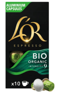 L'Or Espresso Bio Organic Kaffekapsler er rangeret som nummer 8 på BedreEndBedst.dk's liste over de bedste kaffekapsler i test