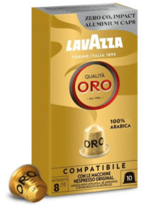 Lavazza Qualità Oro Kaffekapsler er rangeret som nummer 7 på BedreEndBedst.dk's liste over de bedste kaffekapsler i test