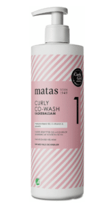 Matas Striber Curly Co-Wash Vaskebalsam er rangeret som nummer 9 på BedreEndBedst.dk's liste over de bedste Curly Girl produkter i test.