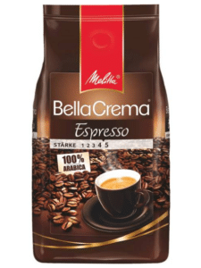 Melitta BellaCrema Espresso Kaffebønner er rangeret som nummer 9 på BedreEndBedst's liste over de bedste kaffebønner i test