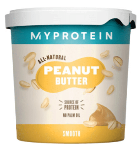 Myprotein Peanut Butter Original Smooth er rangeret som nummer 8 på BedreEndBedst.dk's liste over de bedste peanutbutter i test tilgængelige i Danmark.