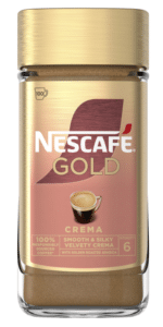 Nescafé Gold Crema Instant Kaffe er rangeret som nummer 1 i BedreEndBedst.dk's test af de bedste instant kaffe tilgængelige i Danmark