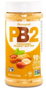 PB2 Powdered Peanut Butter er rangeret som nummer 6 på BedreEndBedst.dk's liste over de bedste peanutbutter i test tilgængelige i Danmark.