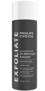 Paula's Choice Skin Perfecting 2% BHA Liquid Exfoliant er det bedste salicylsyre-produkt i vores test.