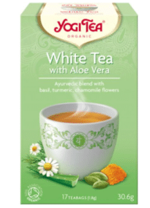 Yogi Tea White Tea Aloe Vera er rangeret som nummer 9 på BedreEndBedst.dk's liste over de bedste hvid te i test.