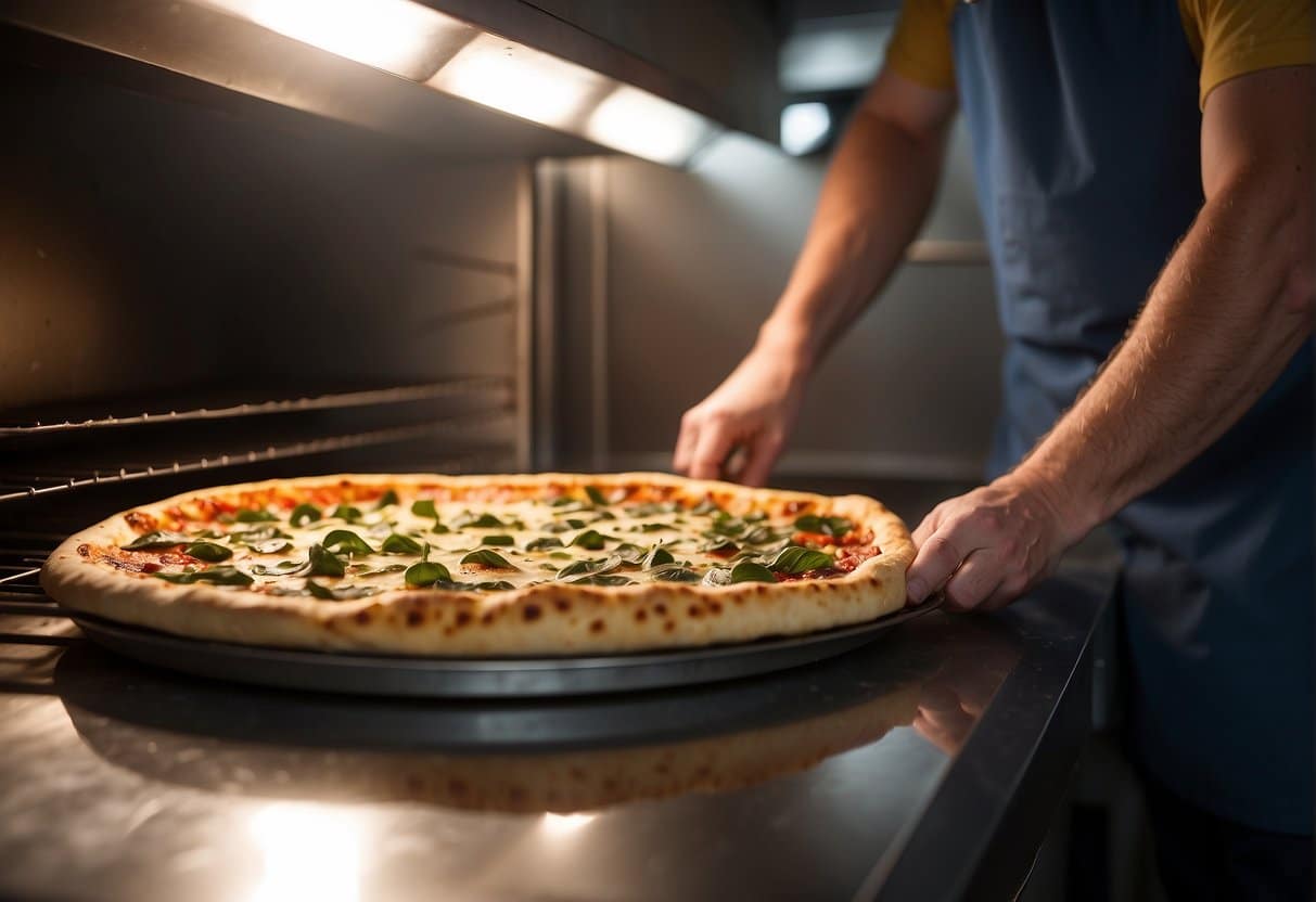 A selection of the best pre-made pizza crusts displayed on a shelf in a grocery store