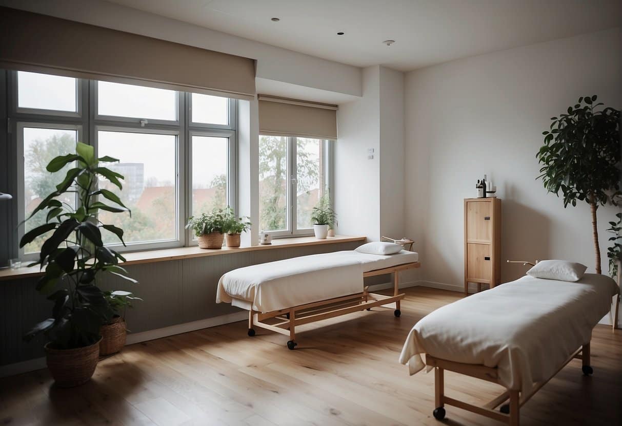 A tranquil acupuncture clinic in Aarhus, with soothing decor and comfortable treatment rooms